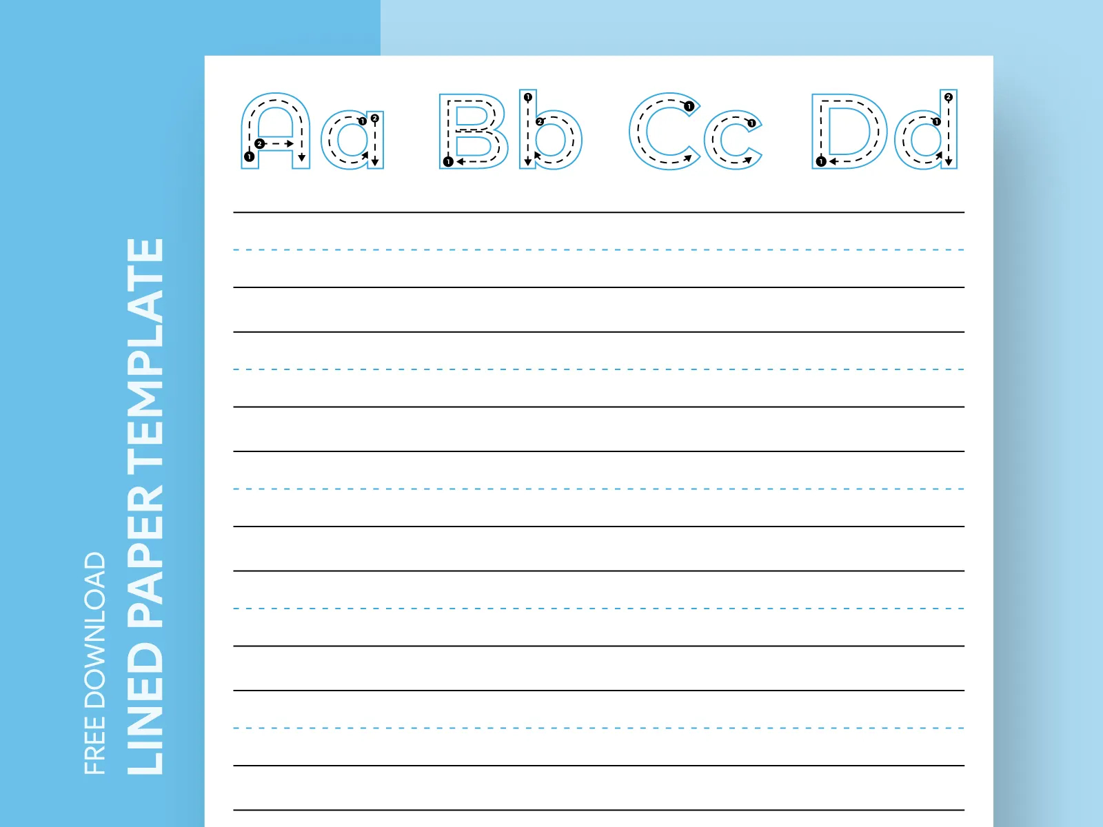 Kindergarten Lined Paper Free Google Docs Template By Gdoc On Dribbble
