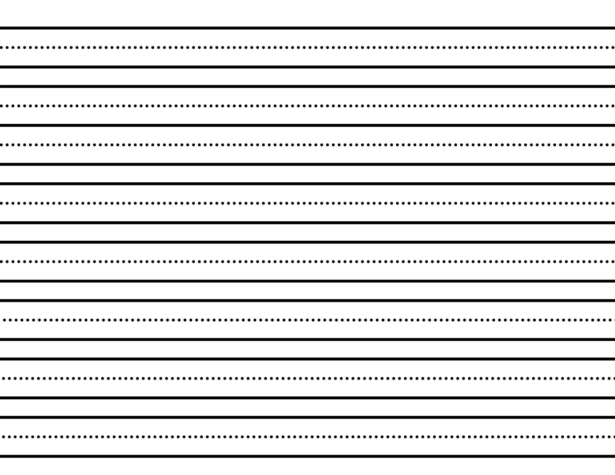 Kindergarten Writing Paper Printable