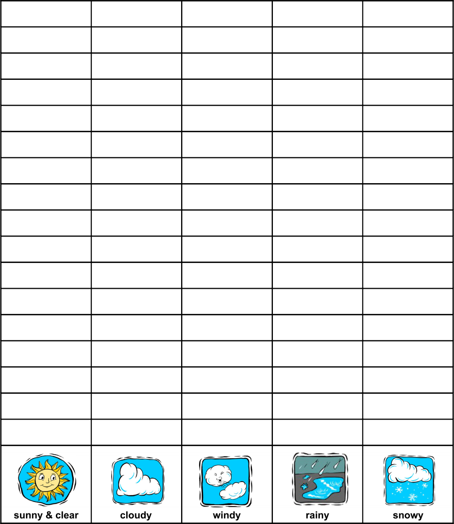 Kindergarten Weather Graph 10 Free PDF Printables Printablee