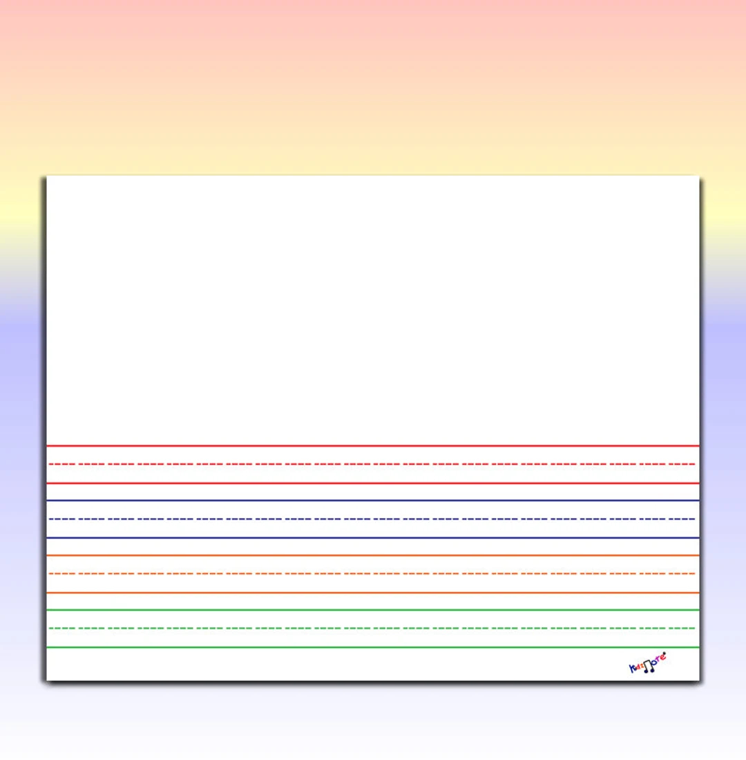 Kindergarten Lined Paper Printable Free