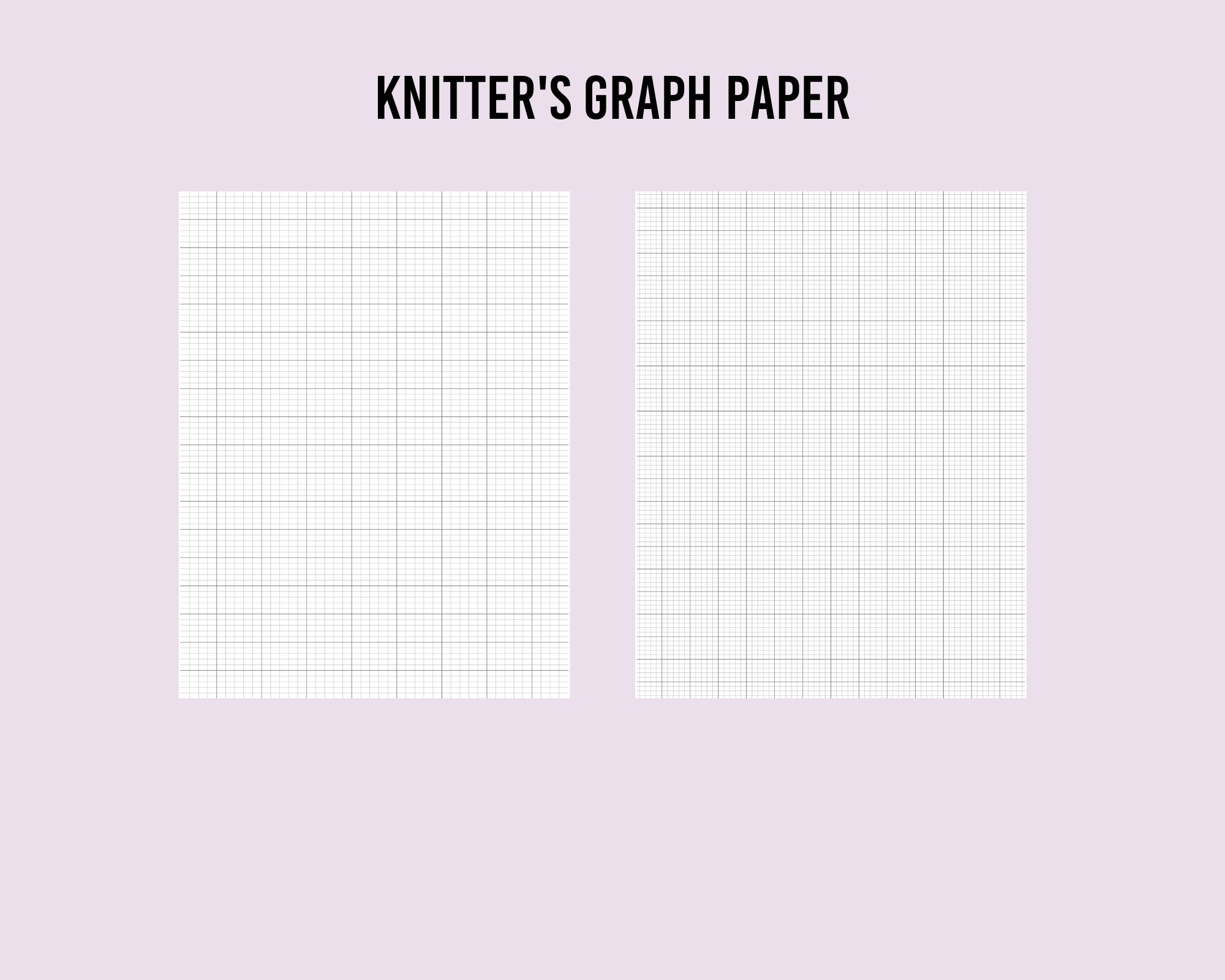 Printable Knitter S Graph Paper