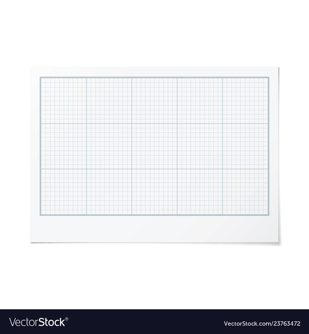 landscape orientation engineering graph paper vector image worksheets library