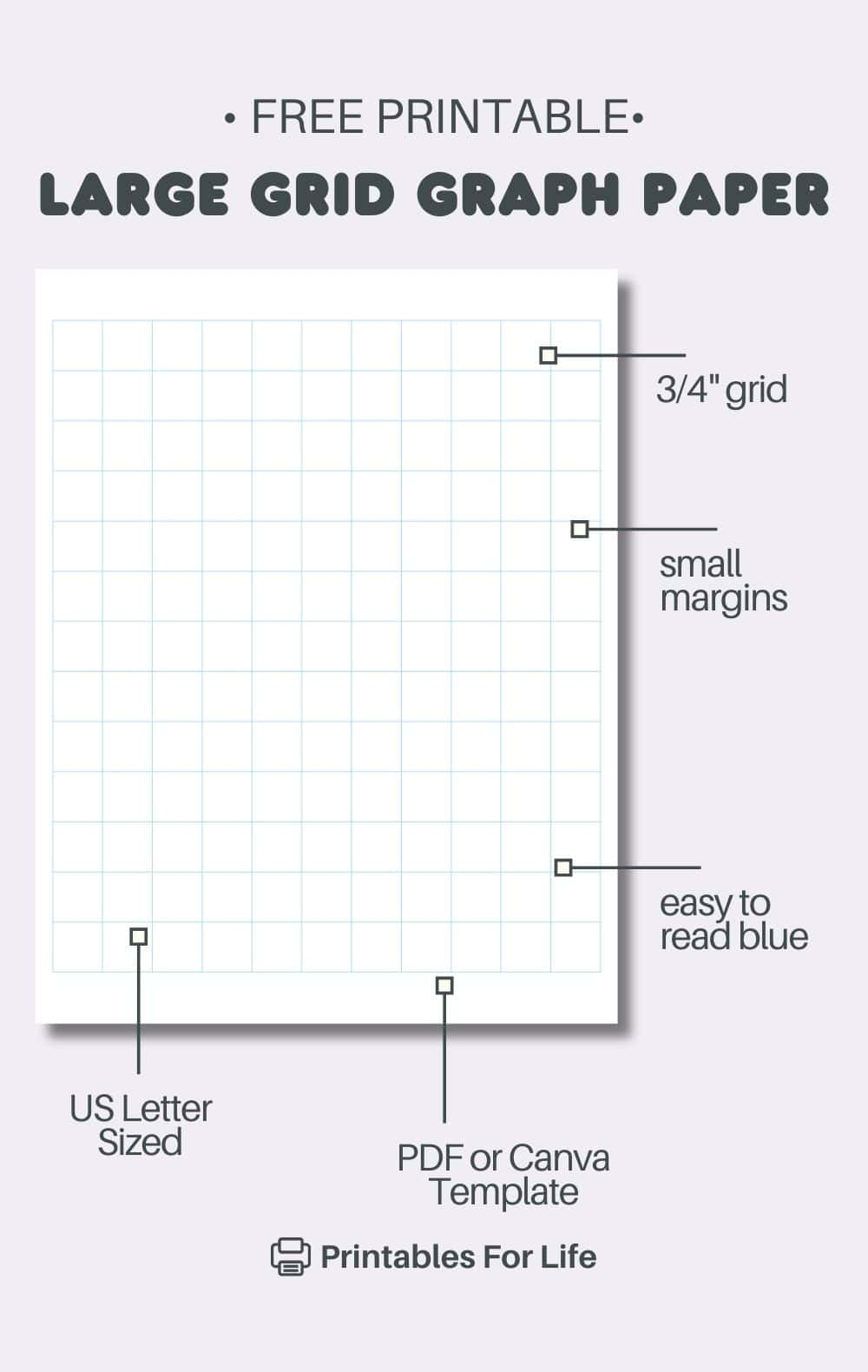 large grid graph paper free printable
