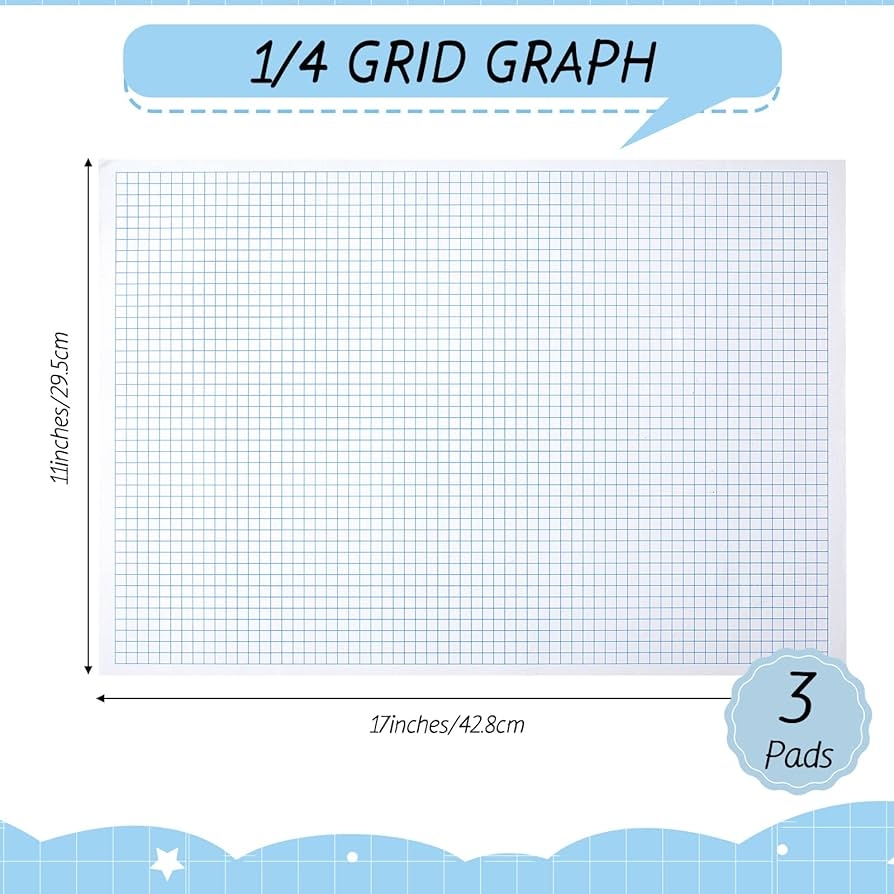 Large Grid Paper Teling 3 Pads Graph Paper Blueprint 17x11 50 Philippines Ubuy Large Graph Paper