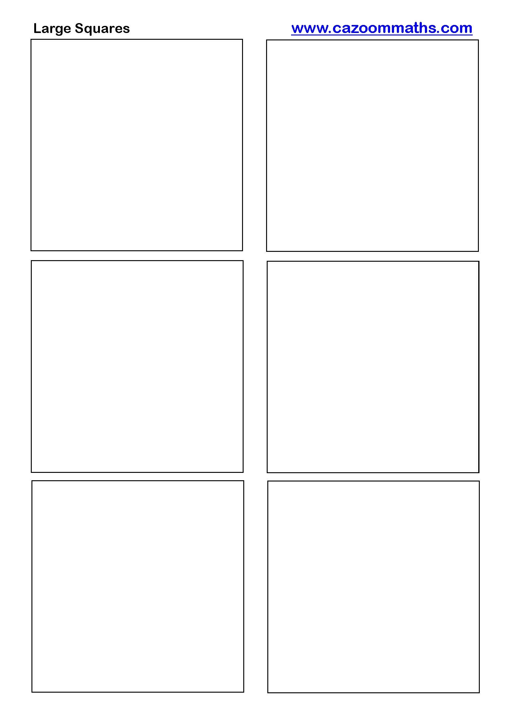 Free Printable Blank Grids Worksheets
