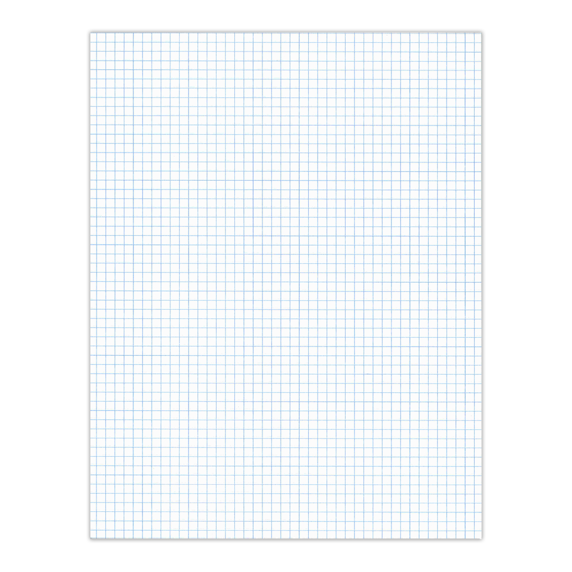 Legal Pad Glued Top Bound 5x5 Grid Ruled 8 5 X 11 50 Sheets White Paper Roaring Spring Paper Products