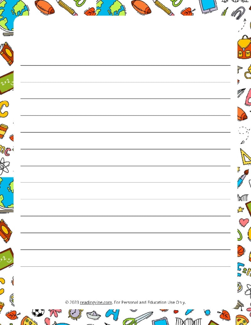 Letter Paper PARTH IMPEX 56 Sheets Vintage Lined Writing Paper 8 5x11 Construction Paper