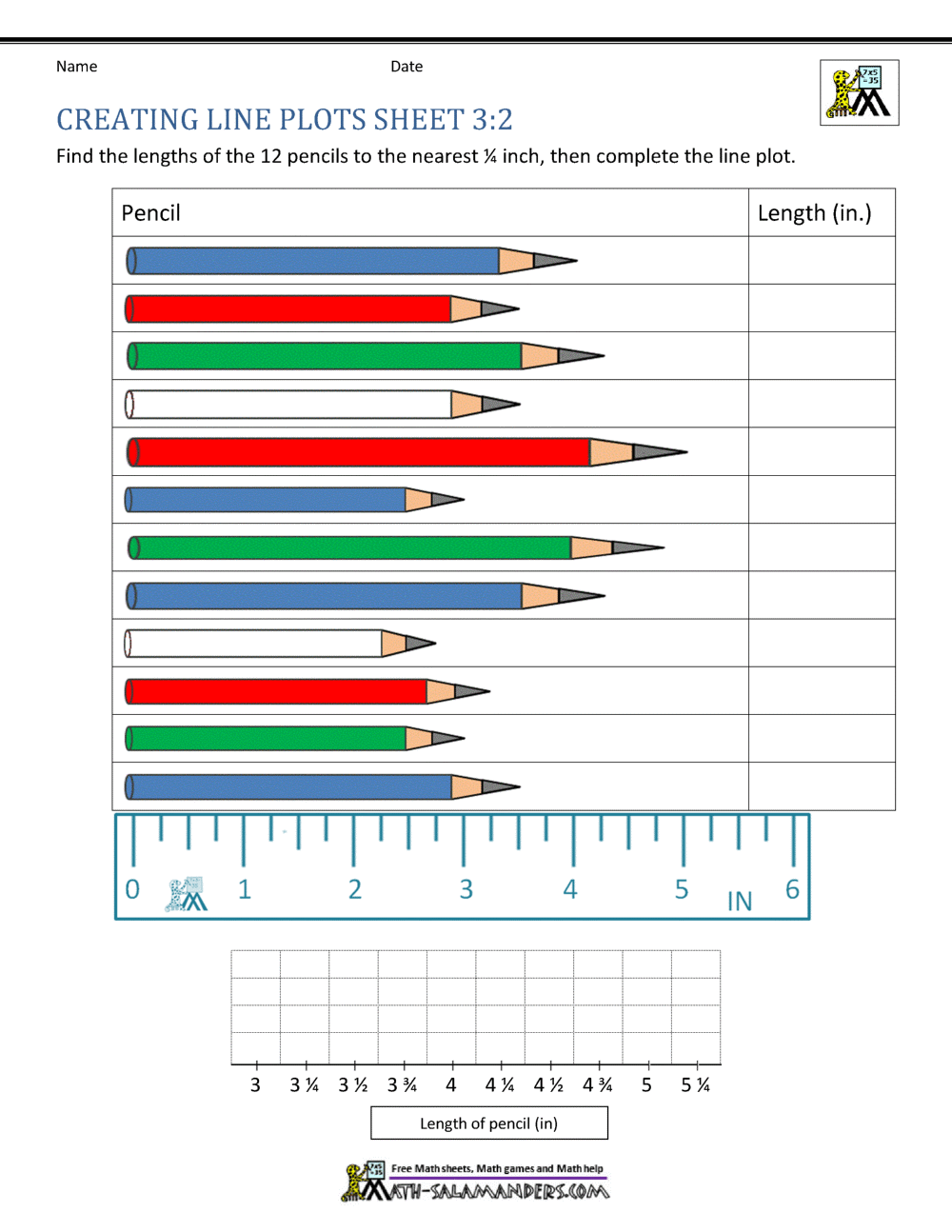 Free Printable Line Graph Worksheets