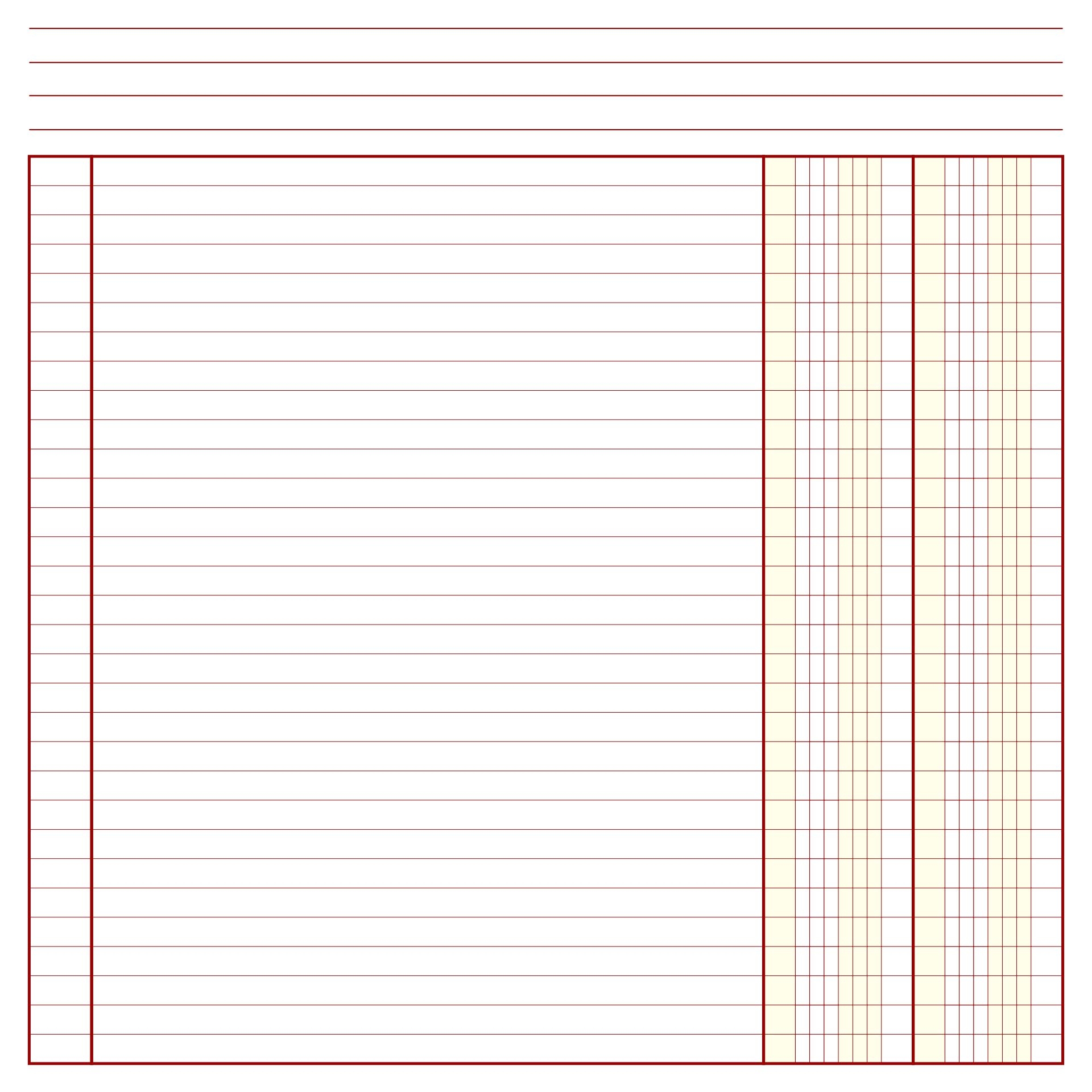 Lined Column Paper Template 13 Free PDF Printables Printablee