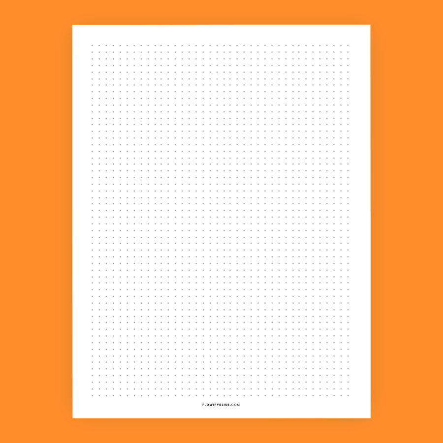 Lined Dot Grid Paper Printable Flowify Bliss
