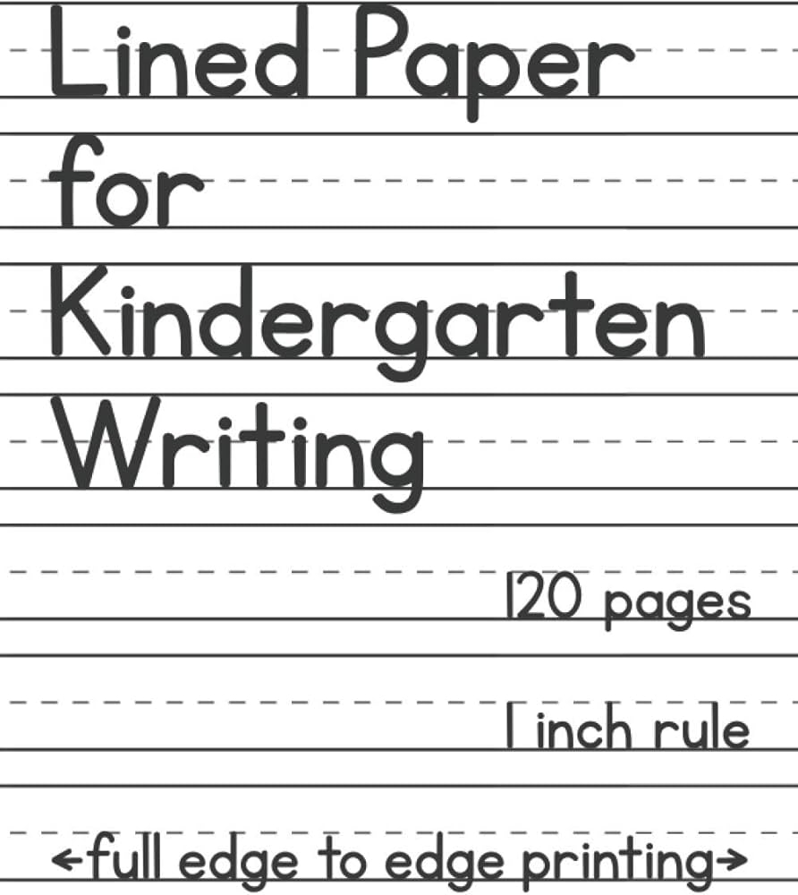 Free Printable Preschool Lined Writing Paper