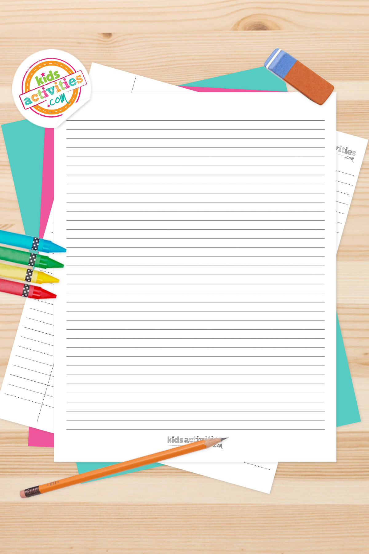 Lined Paper Printable Kids Activities Blog