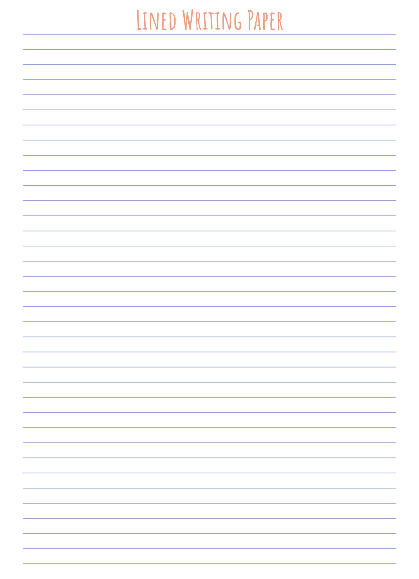 Lined Writing Paper Free Google Docs Template Gdoc io