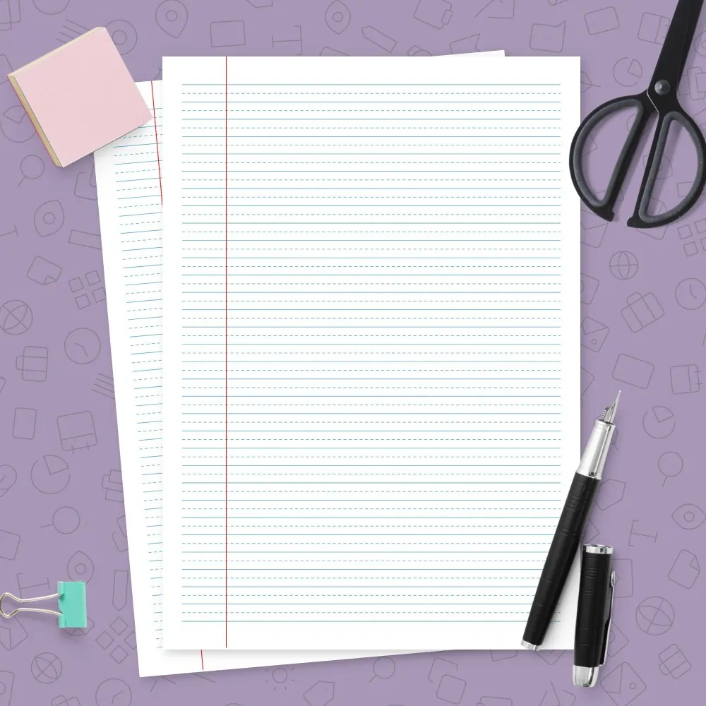 A4 Paper with Lines Printable