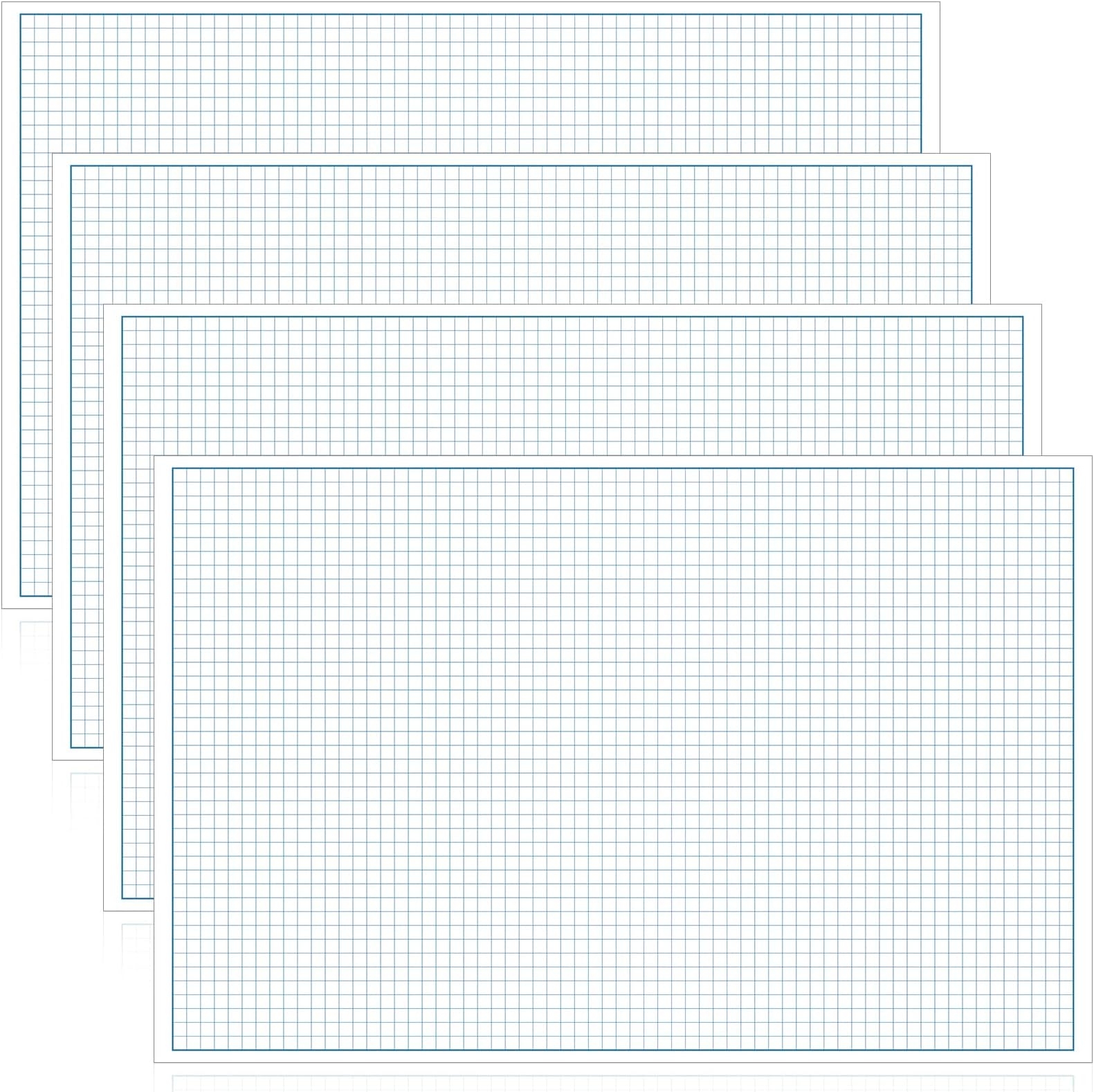 Loose Leaf Paper Graph Paper Pad 17 X 11 50 Sheets Blue Line Border Blueprint Paper Double Sided White 4x4 Blue Quad Rule Easy Tear Sheets Grid Paper Graph Paper By Better