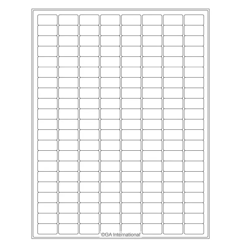Low Temperature Laser Printable Labels US Letter Size 0 94 X 0 5 ZCL 12 12 Assorted Colors IndustriTAG By GA International