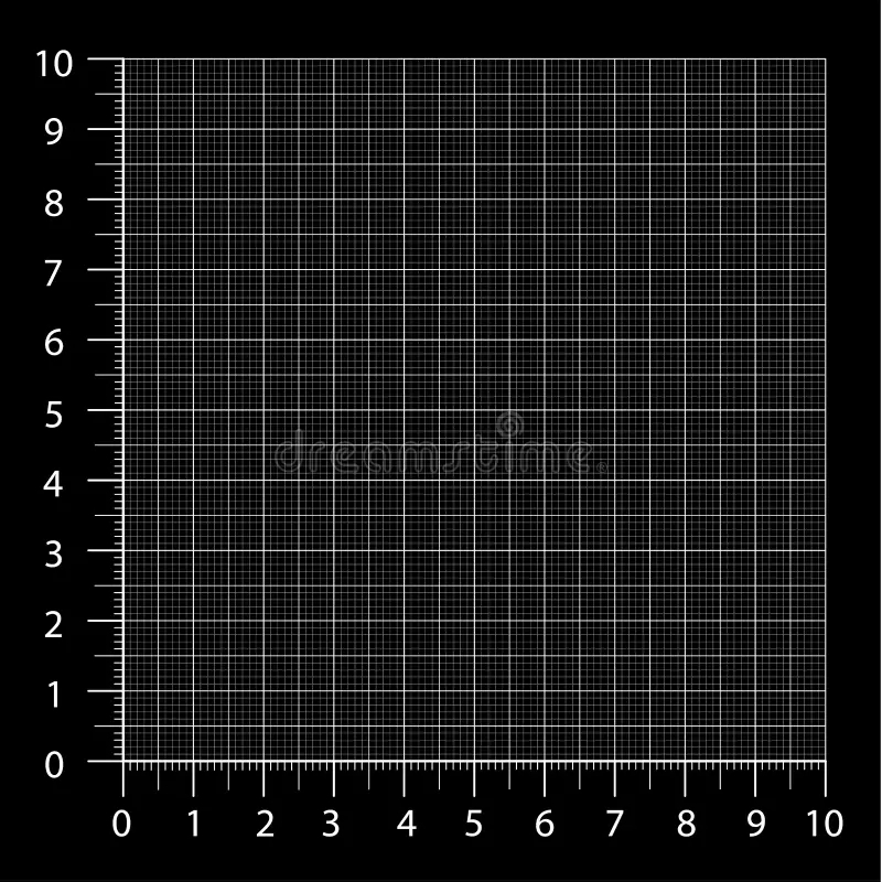 measured grid graph plotting grid stock vector illustration of abstract editable 143687060