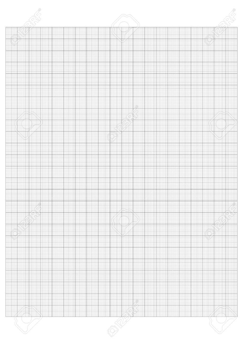 Millimeter Grid On A4 Size Page Divided By 1 And 10 Mm Lines Sheet Of Engineering Graph Paper Vector Illustration Royalty Free SVG Cliparts Vectors And Stock Illustration Image 140880600 