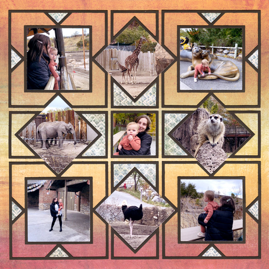 Mosaic Moments Grid Template 12x12 Mosaic Moments Page Layout System