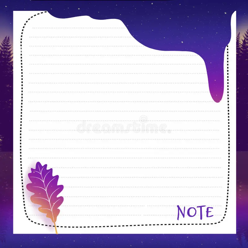 Note Writing Paper With Starry Night Sky Frame Pattern Template Graphic Design Background Printable Stationery Note Planner Stock Illustration Illustration Of Notepad Accessory 291433950