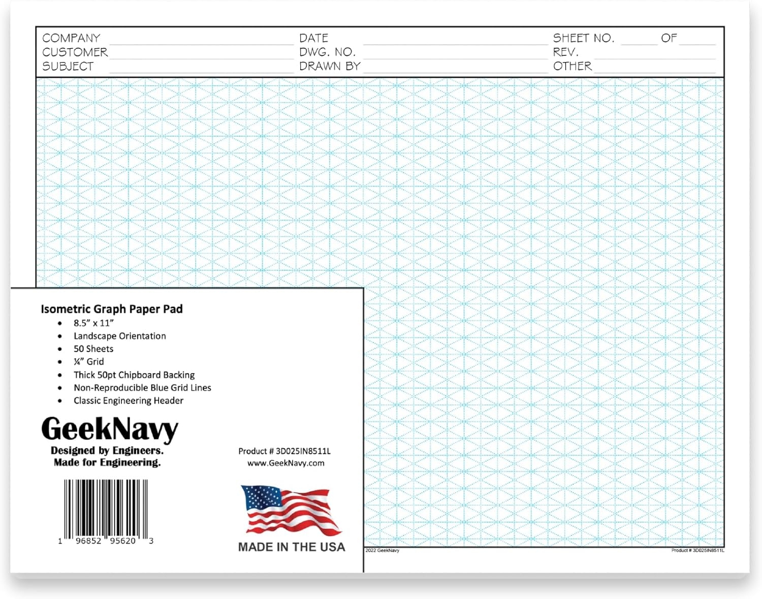 Notebook Isometric Graph Paper Notebook Large Pad 8 5x11 110 Pages Subtle Light Grey Grid 1 4 Inch Equilateral Triangle Softcover Book For 3D Graphing Paper