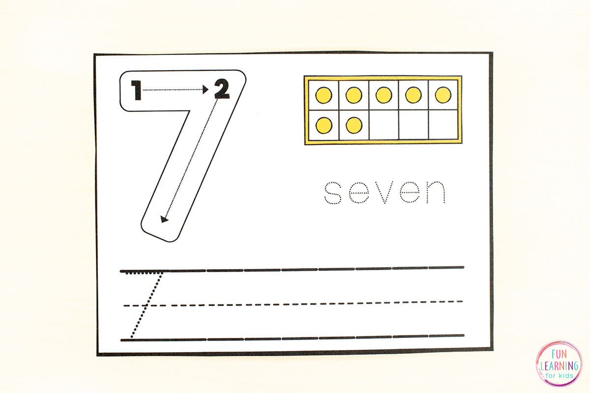 Number Formation Cards Free Printable