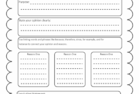Opinion Writing Graphic Organizer EdrawMax Template