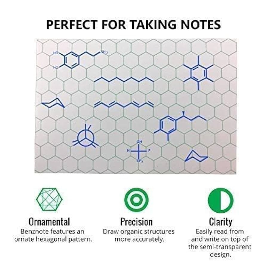 Organic Hexagon Graph Paper Printable For Organic Chemistry Printable Graph Paper Chemistry Notebook