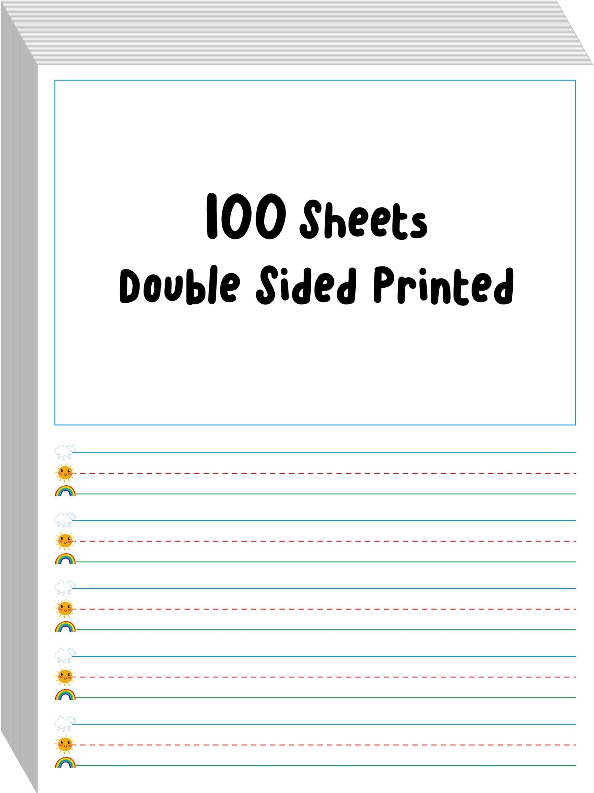 Pacon Picture Story Pacon Newsprint Handwriting Paper Alternate Dotted Grade 1 Ruled Raised Lined Paper