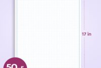 Pads Of Paper Large Graph Paper Pad 100 GSM 11 X 17 Inches 0 25 4x4 Square Grid Grid Paper