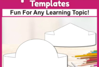 Paper Crown Template Set For Kindergarten Crafts Free