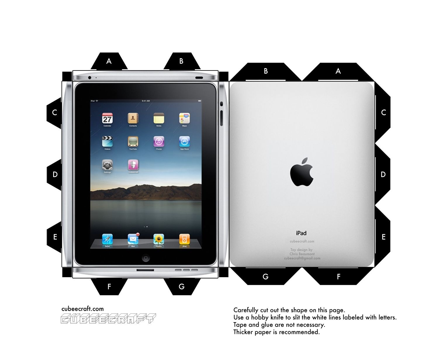Papercraft Phone Un Ipad En Papercraft X 2 File Under paper Printable Papercrafts Printable Papercrafts