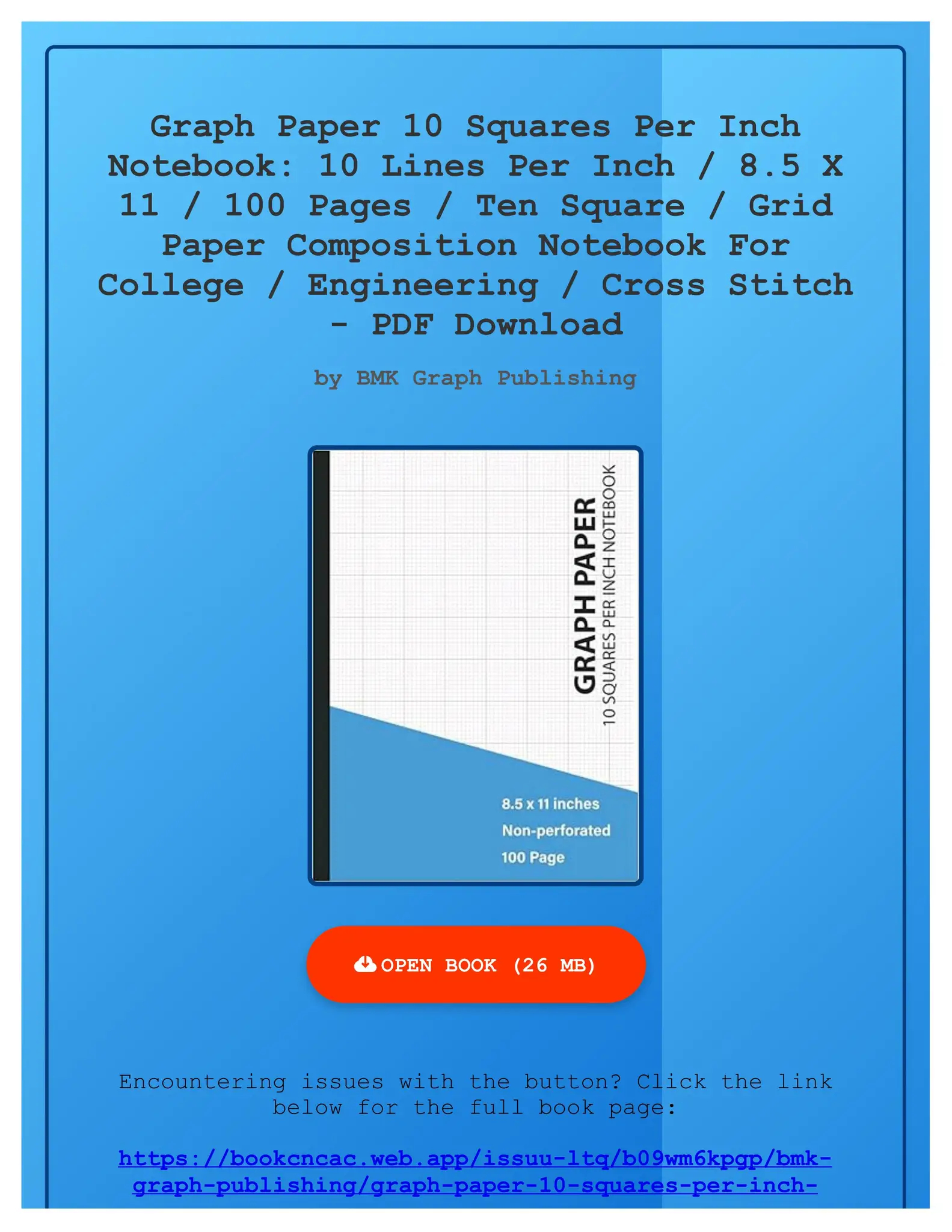 10X10 Graph Paper Printable PDF