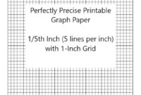 Perfectly Scaled And Precise Printable Graph Paper 1 5 Inch 5 5 5 Lines Per Inch With 1 Inch Grid Etsy