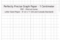 perfectly scaled and precise printable graph paper 1 centimeter square metric etsy