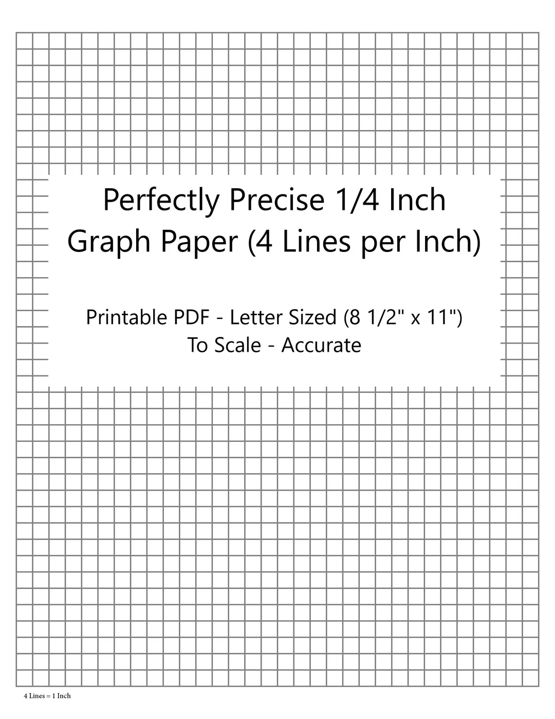Half Inch Graph Paper Printable