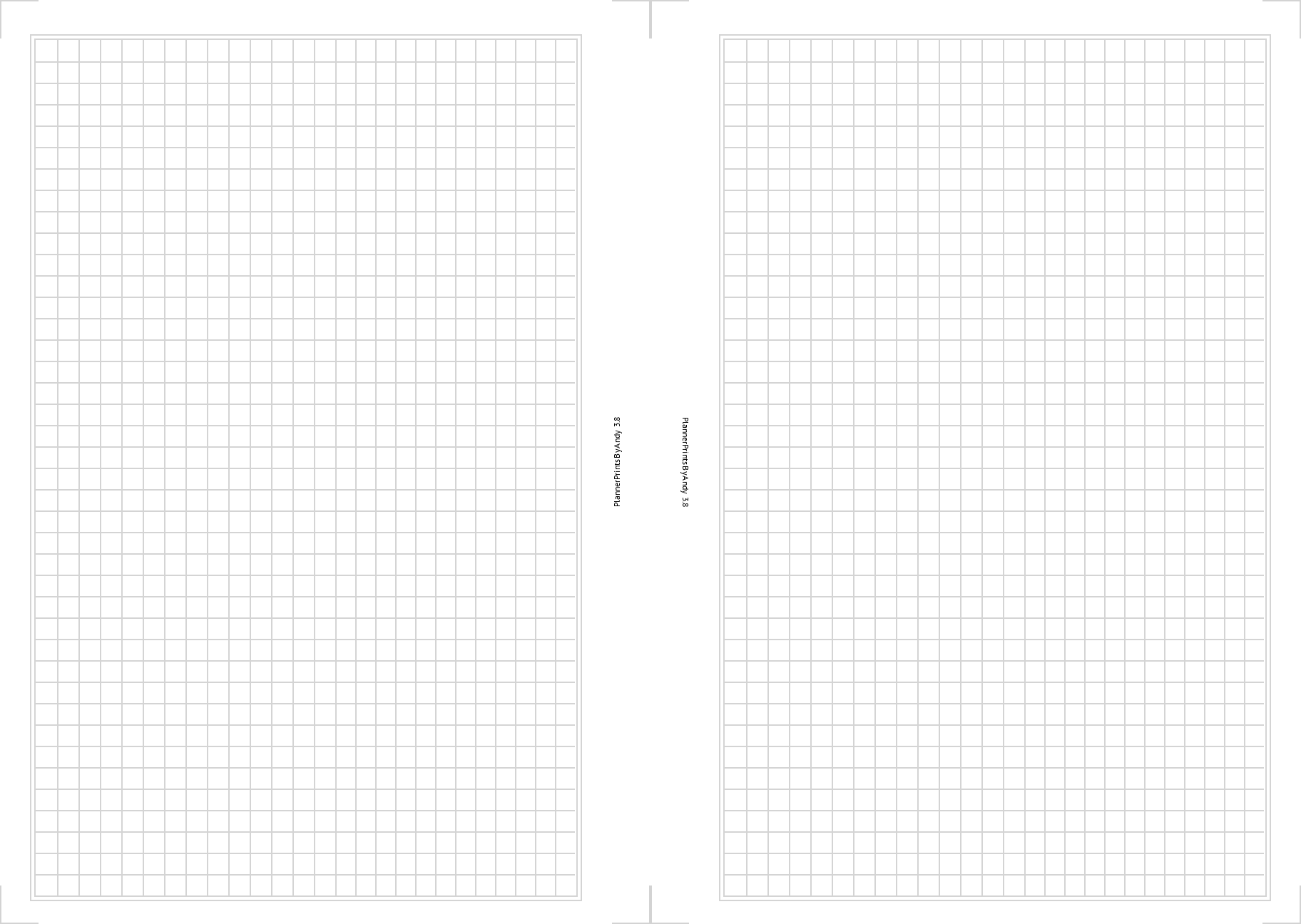 Personal Wide Printable Grid Pages PlannerPrintsByAndy s Ko fi Shop