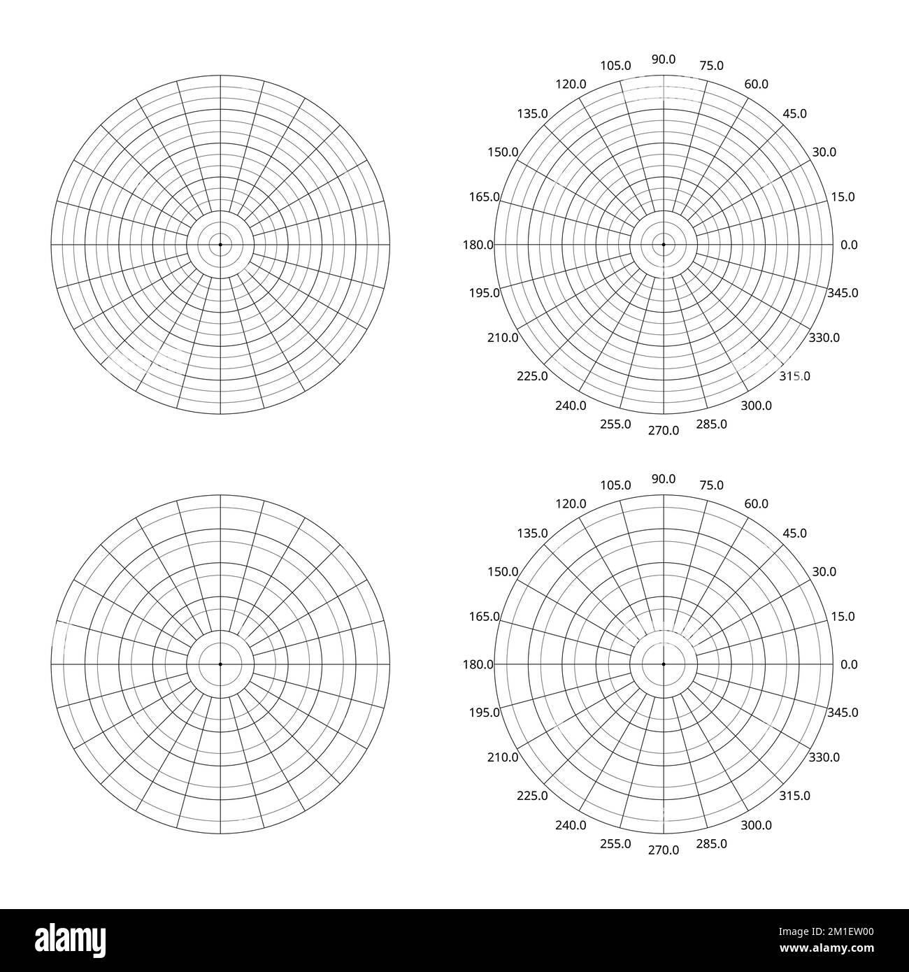 Polar Coordinates Graph Paper Circular Grid Notebook Using Radians Worksheets Library