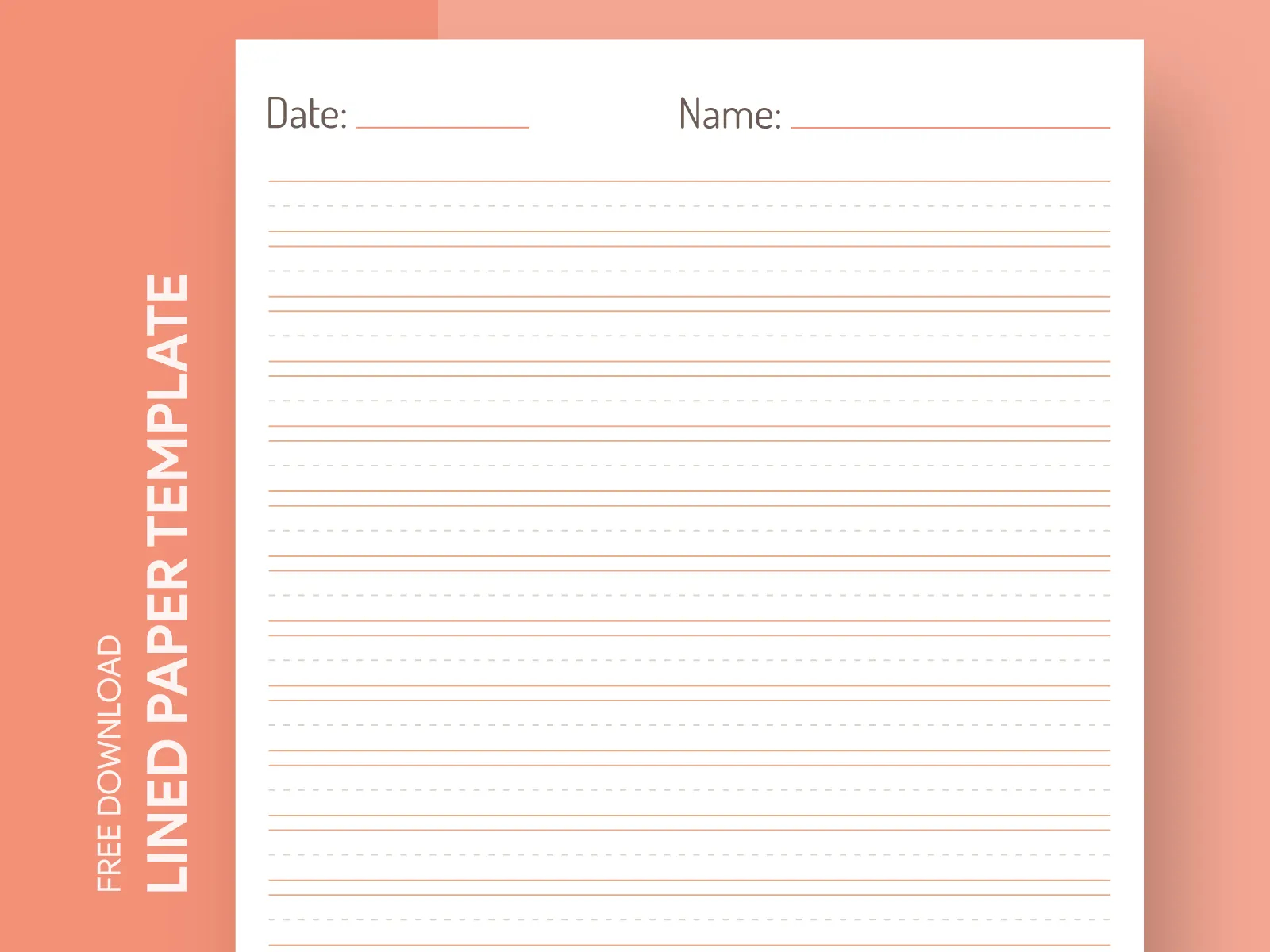 Primary Lined Paper Free Google Docs Template By Gdoc On Dribbble