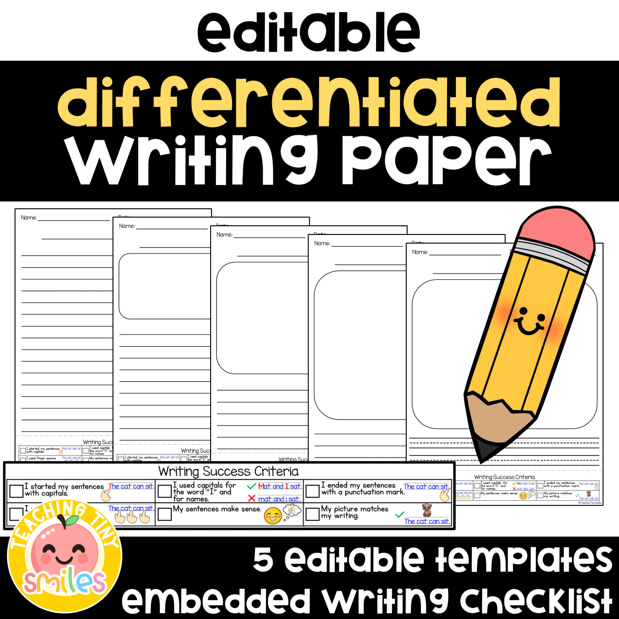 Printable Primary Writing Paper Template