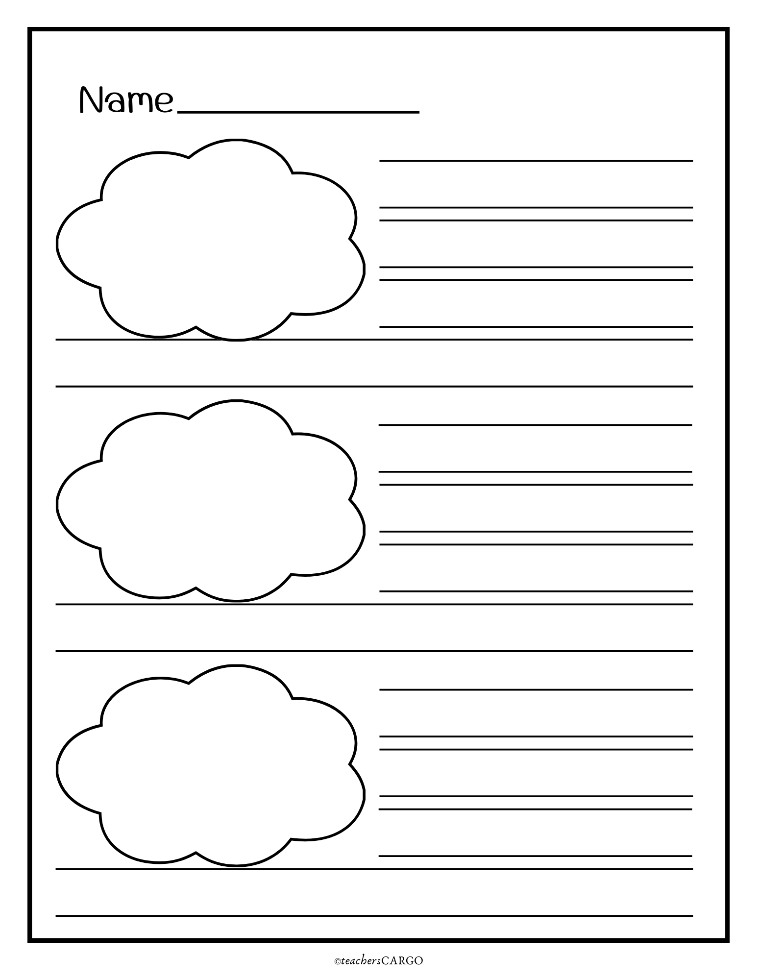 Primary Writing Paper With Picture Box Lined Writing Paper Made By Teachers