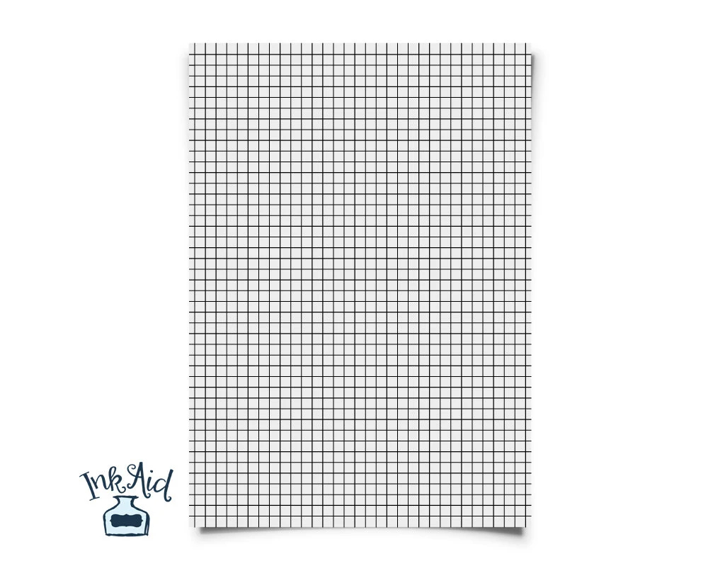 Print Your Own GRAPH Grid Paper 1 4 Inch Squares PDF Format Blue Gray Black Red Turn Any Printer Paper Into Grid Paper Etsy