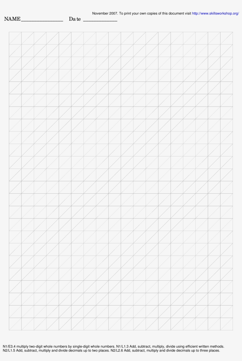 Printable Grid Paper PDF Download