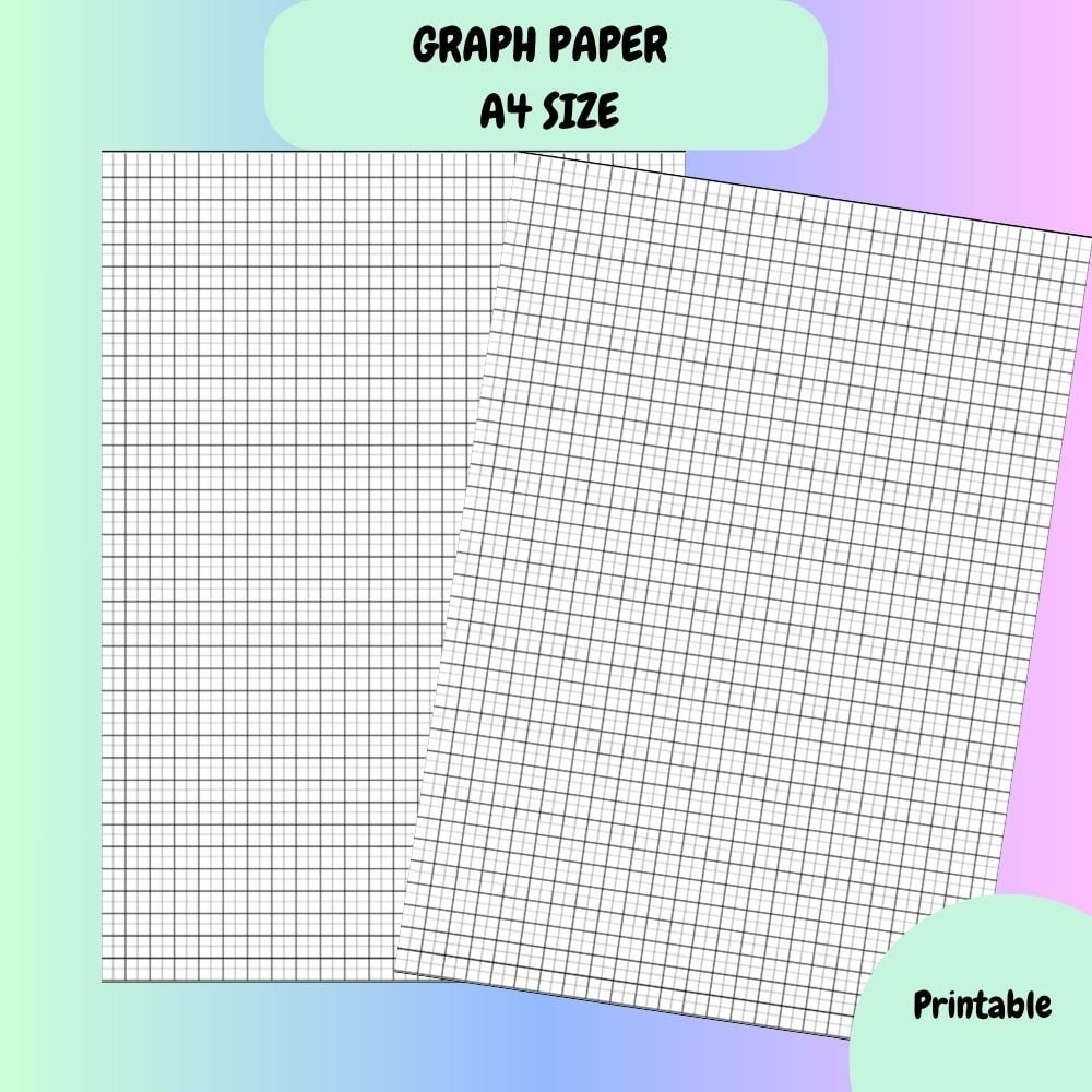 Graph Paper A4 Size Template Printable