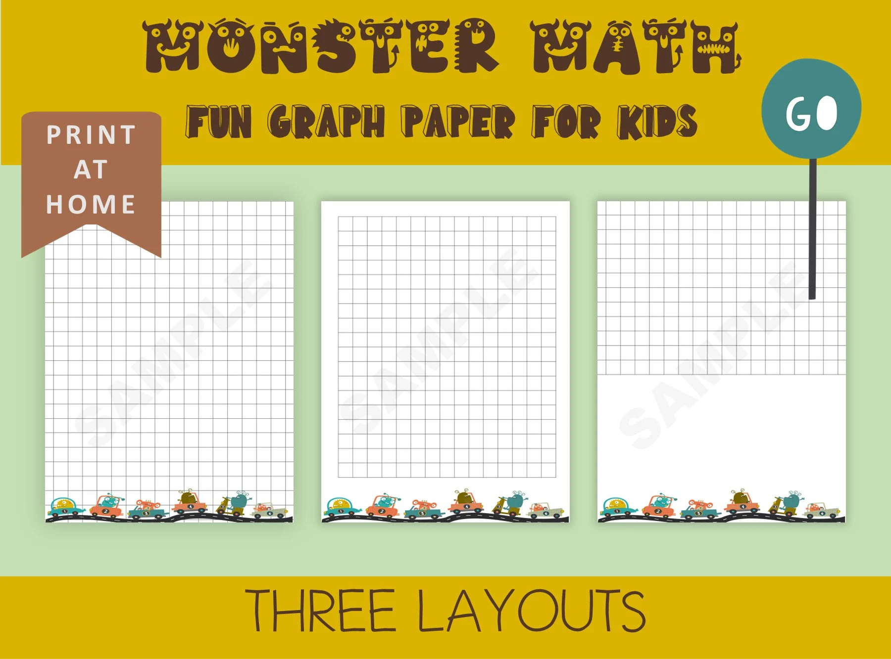Printable Graph Paper for Kids