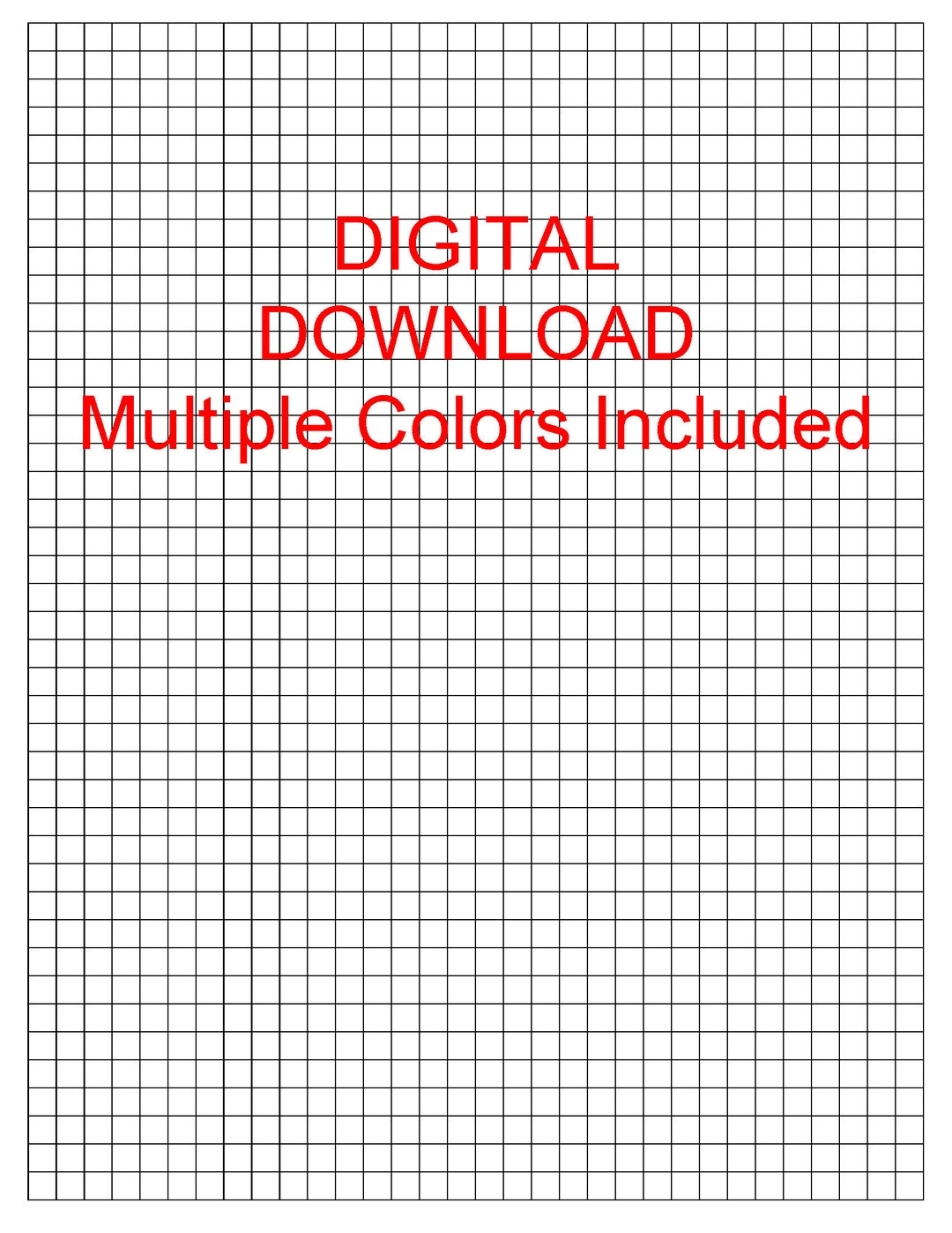 Quarter Inch Grid Paper Printable
