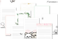 Printable Letter Paper 37 Cute Decorative Writing Papers SaturdayGift