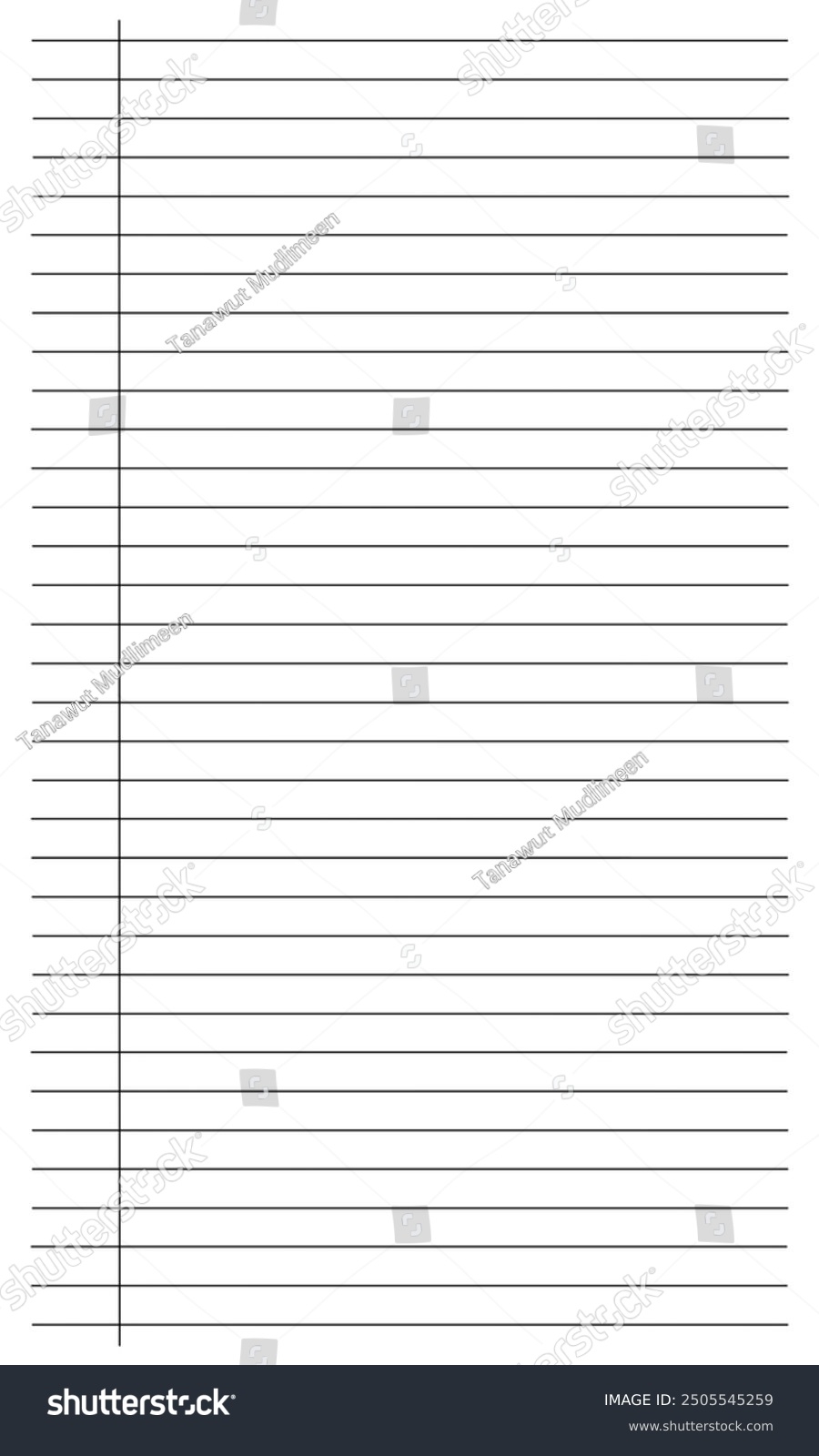 White Lined Paper Printable