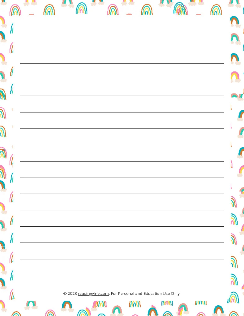 Printable Lined Paper Over 100 Writing Paper Designs