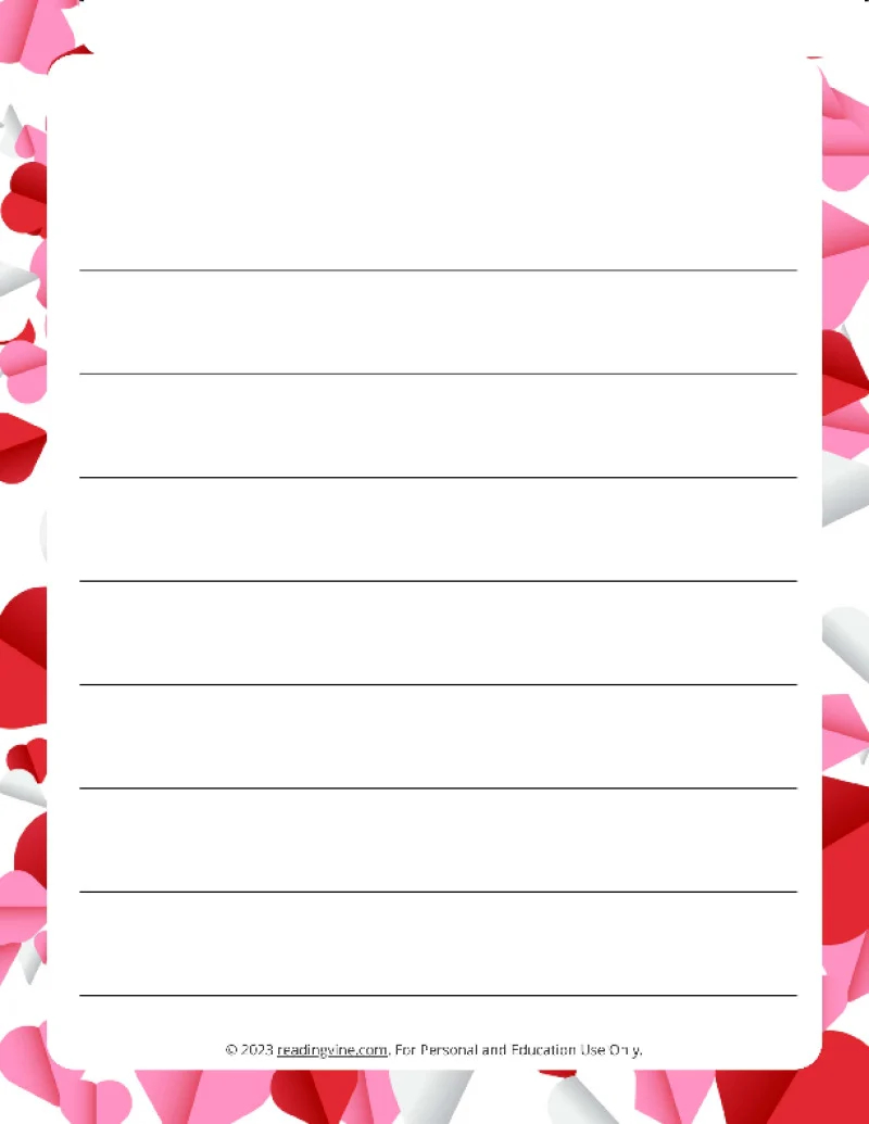 Printable Lined Paper Over 100 Writing Paper Designs